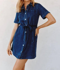 Bella Dahl - Short Sleeve Utility Shirt Dress