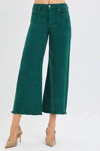 Risen - Wide Leg Cropped Jeans