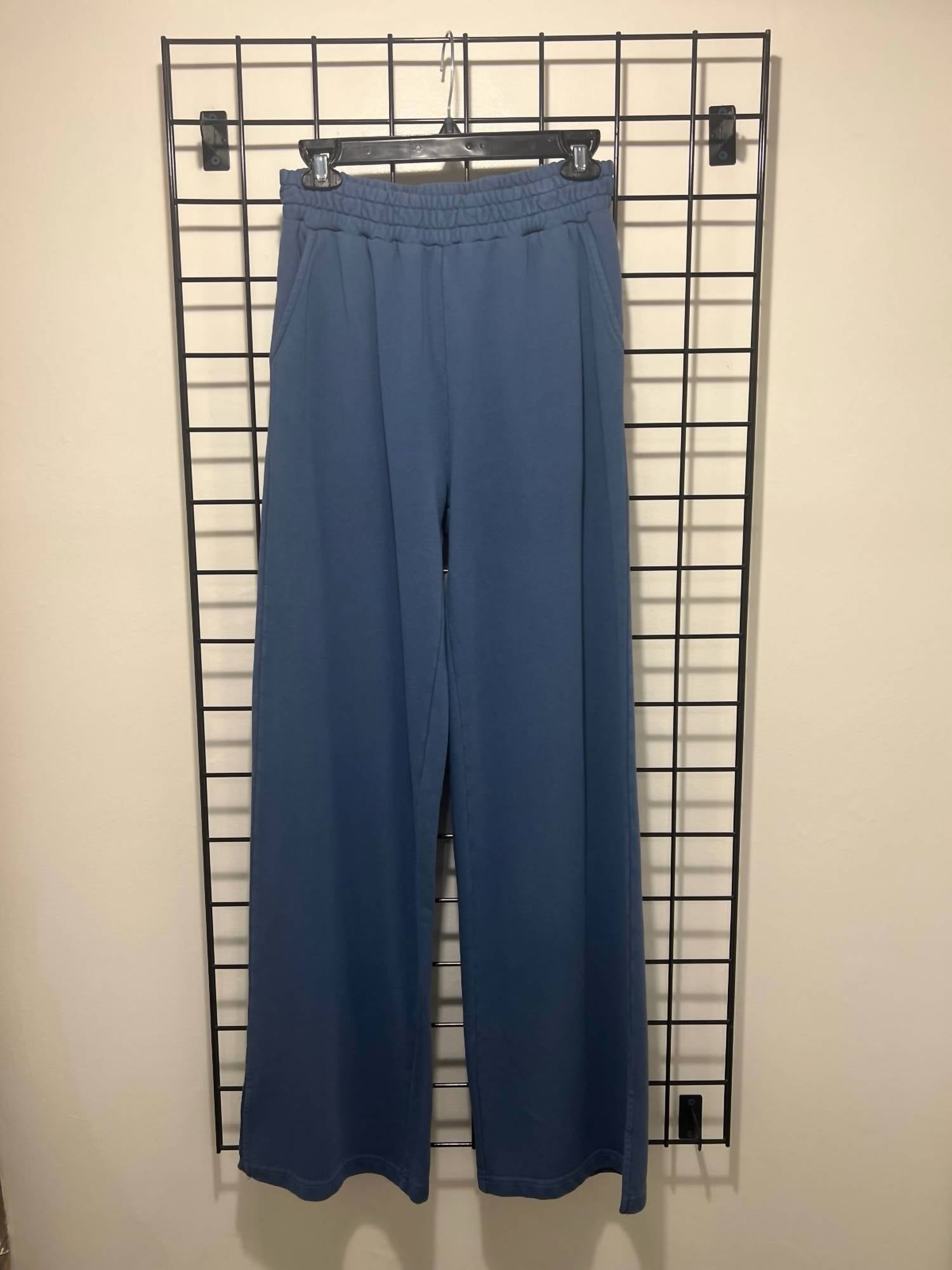 ELAN Women's Wide Leg Jogger Pants in blue - women's pants