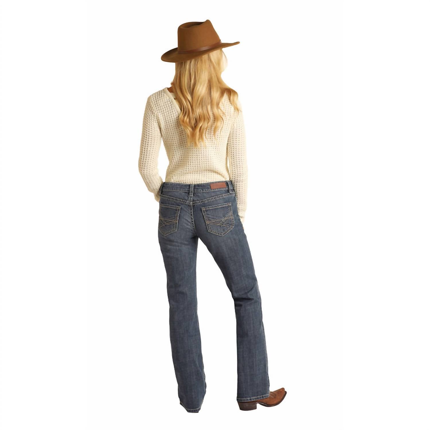 Rock & Roll Denim - Relaxed Straight Leg Boyfriend Jeans