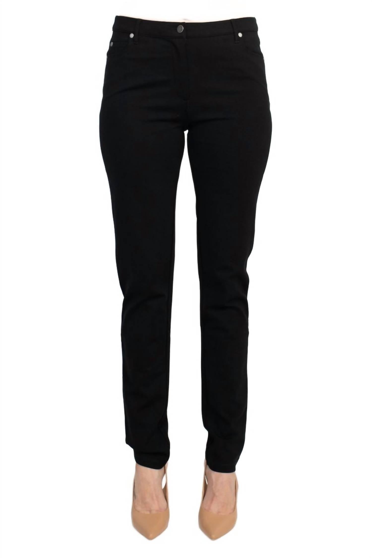 Alberto Makali - Mid Waist Belt Hoop 5-pocket Crepe Pant