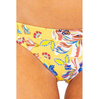 L*SPACE Pacific Bloom Lily Reversible Bikini Bottom in sunshine gold - women's swimwear - view 4