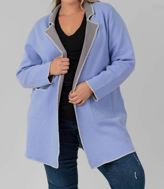 Nic + Zoe - Cool Nights Reversible Knit Jacket - Plus