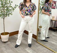 Mica Denim - High Rise Straight Leg Jeans