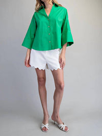 Ee:Some - Patty Pleat Back Blouse