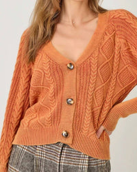 Mystree - Mixed Weave Sweater Cardigan