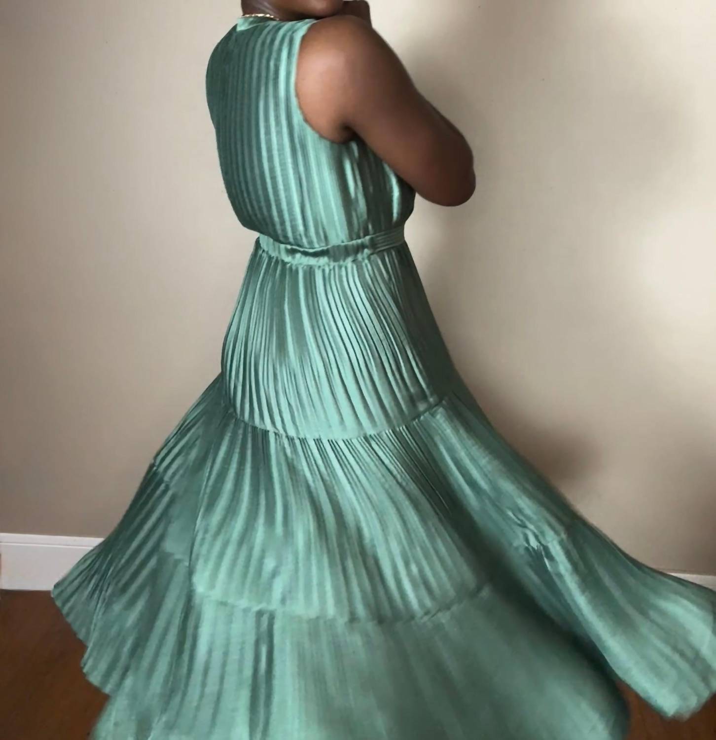 Current Air - Bethany Pleated Tiered Dress