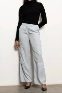 Sanctuary Soft Cargo Pants in pearl blue - women's pants