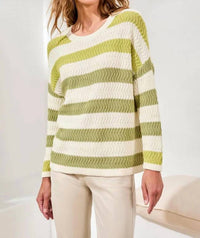 Tribal - Crew Neck Drop Shoulder Sweater