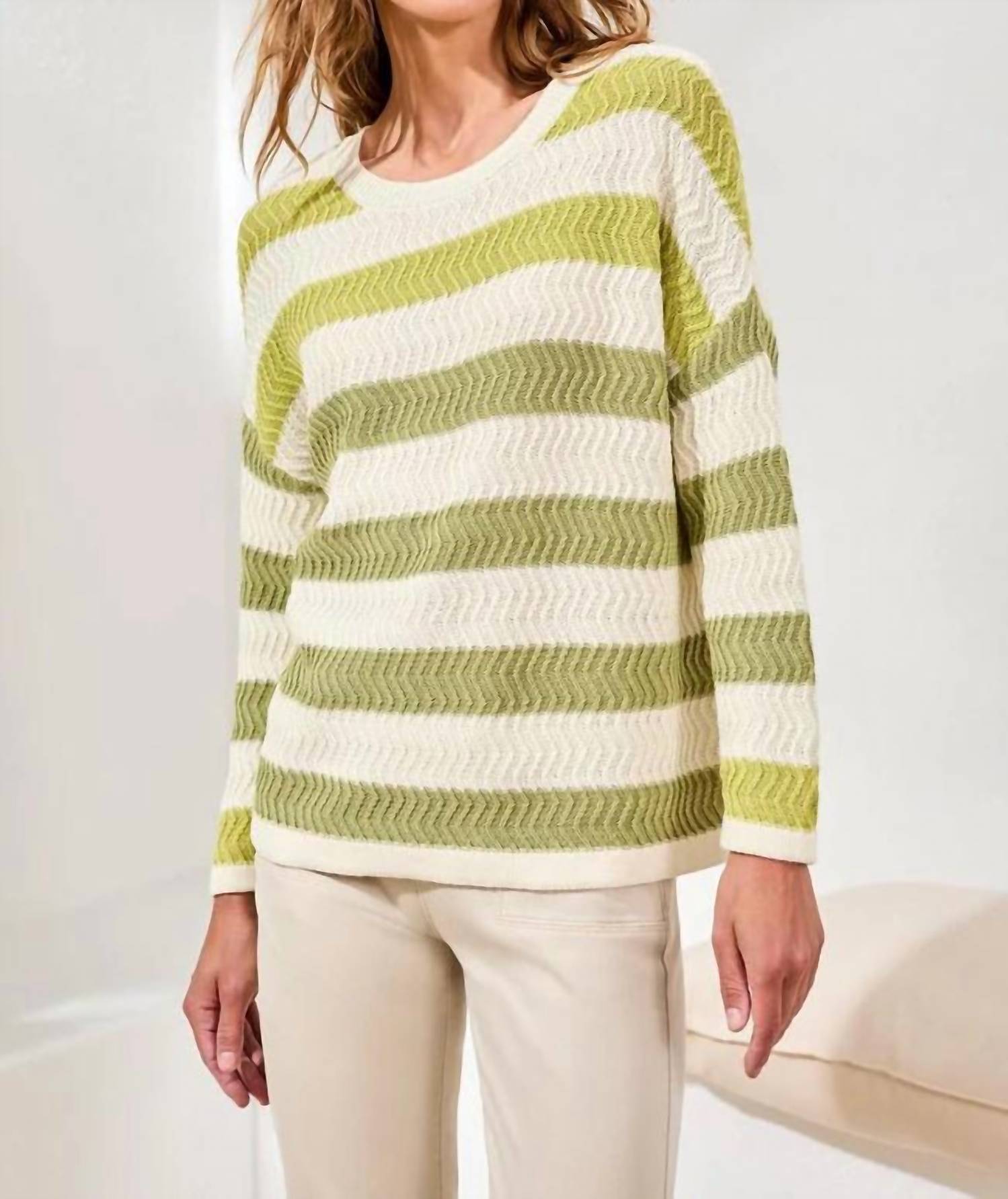 Tribal - Crew Neck Drop Shoulder Sweater