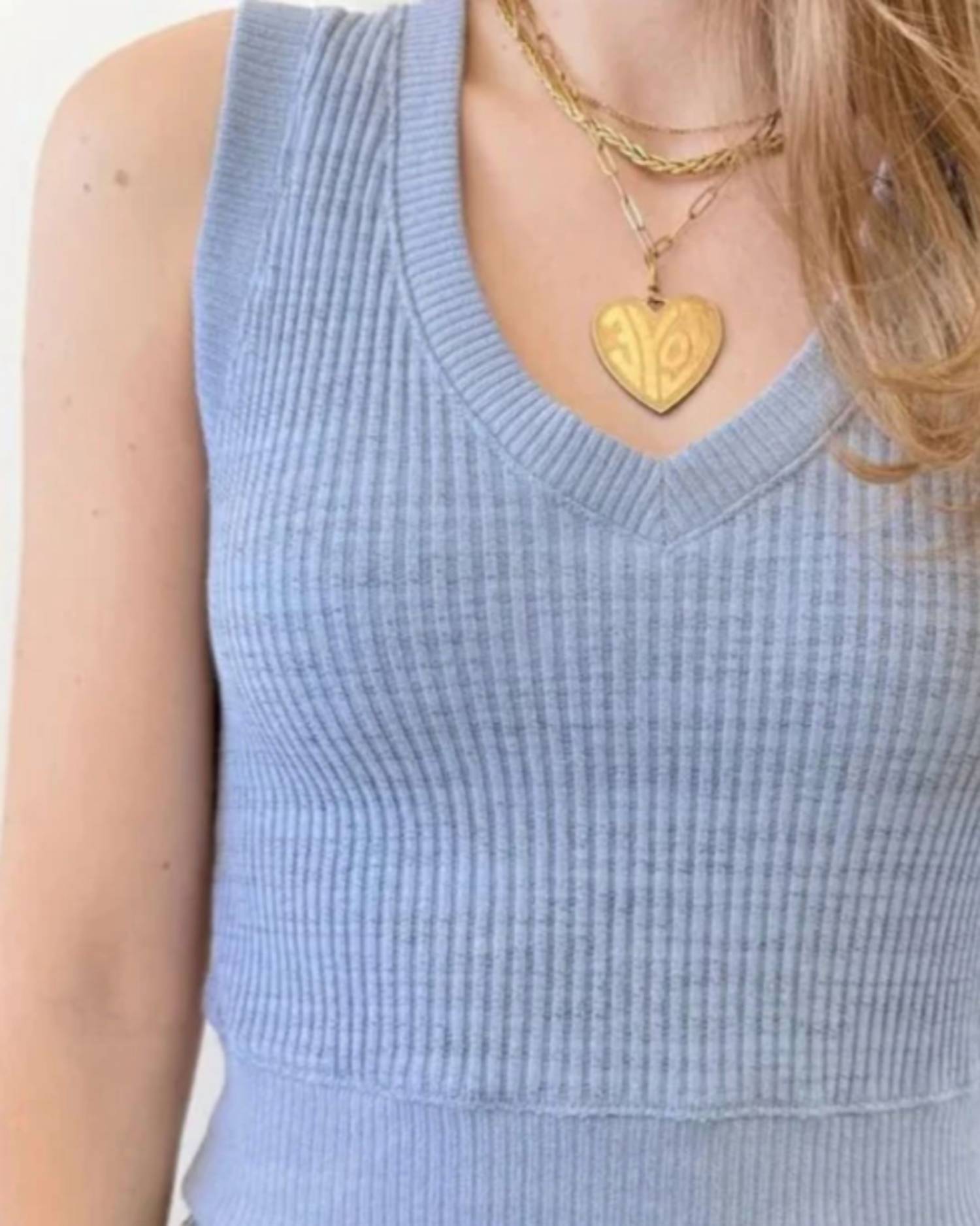 Project Social T - Milan Sweater Rib Tank Vest