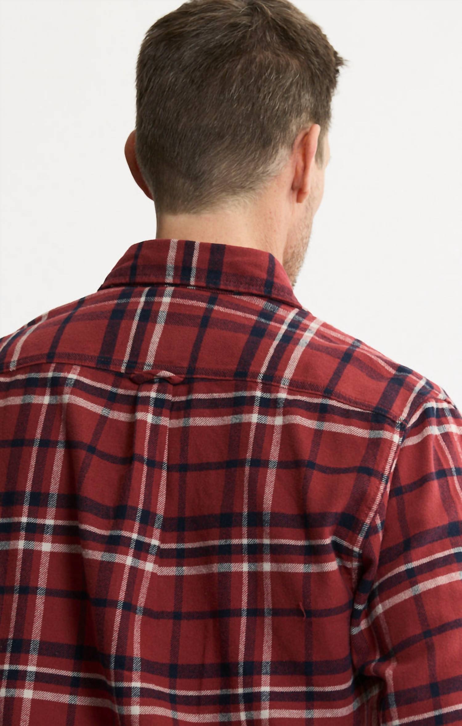 JACHS NEW YORK Brawny Flannel Shirt & Thermal Long Sleeve Tee - 2-pack in red brawny flannel - men's long sleeve top - view 6