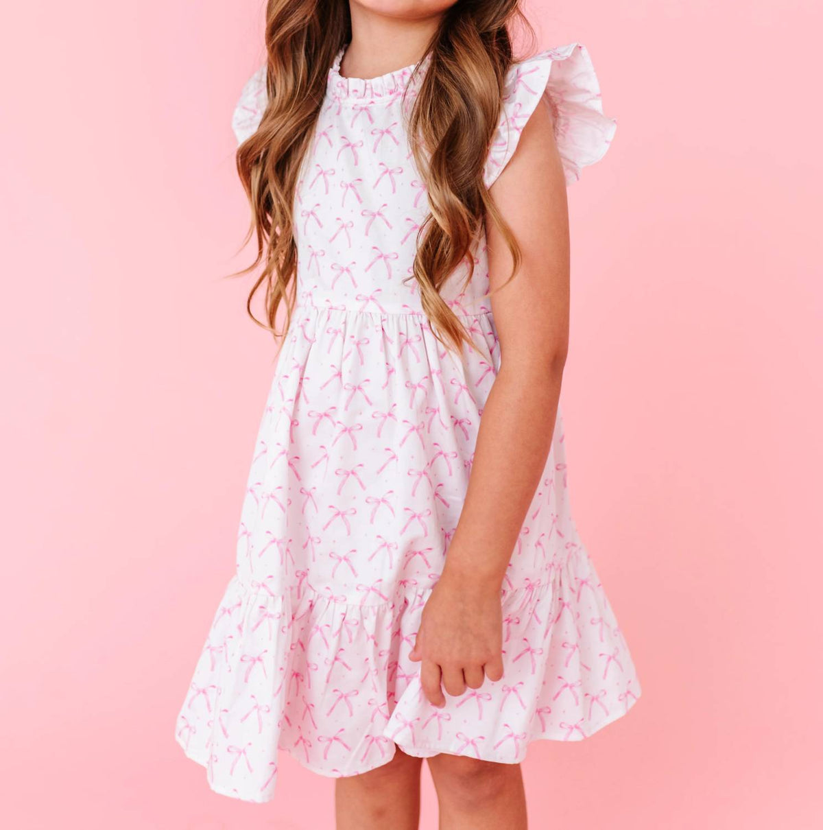 Tuktuk Designs - Girl's Bows Ruffle Dress