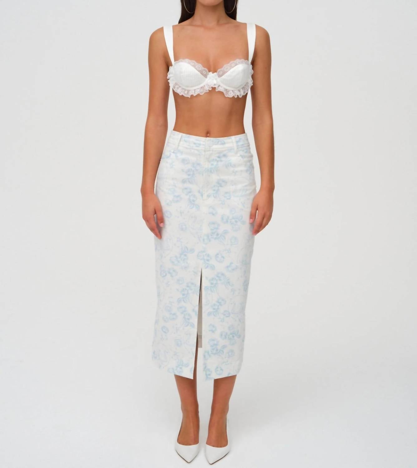 For Love & Lemons - Chantal Midi Skirt