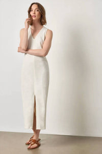 Lilla P - V-Neck Seamed Maxi Dress