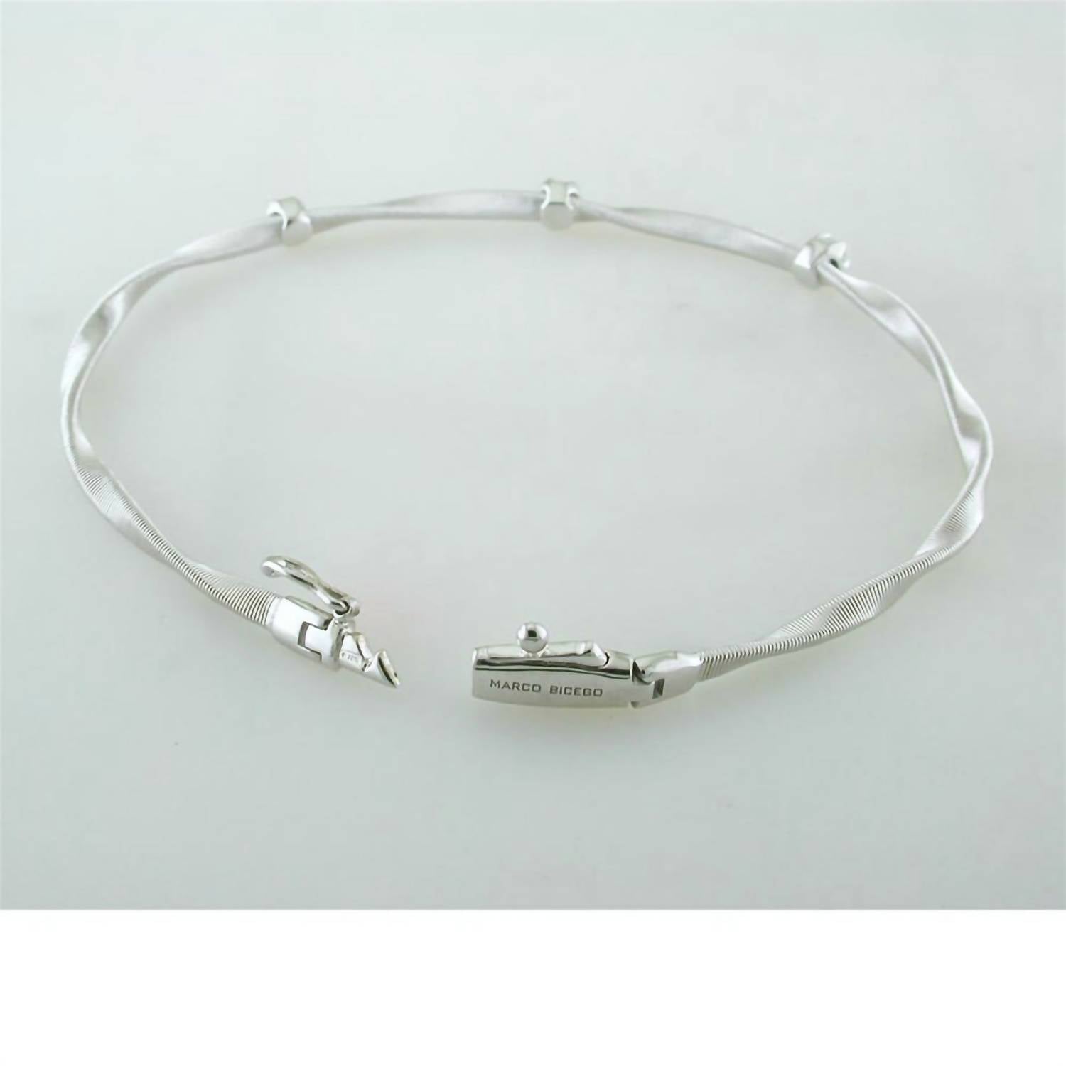 Marco Bicego - Women's 18k White Gold, Diamond Marrakech Bracelet