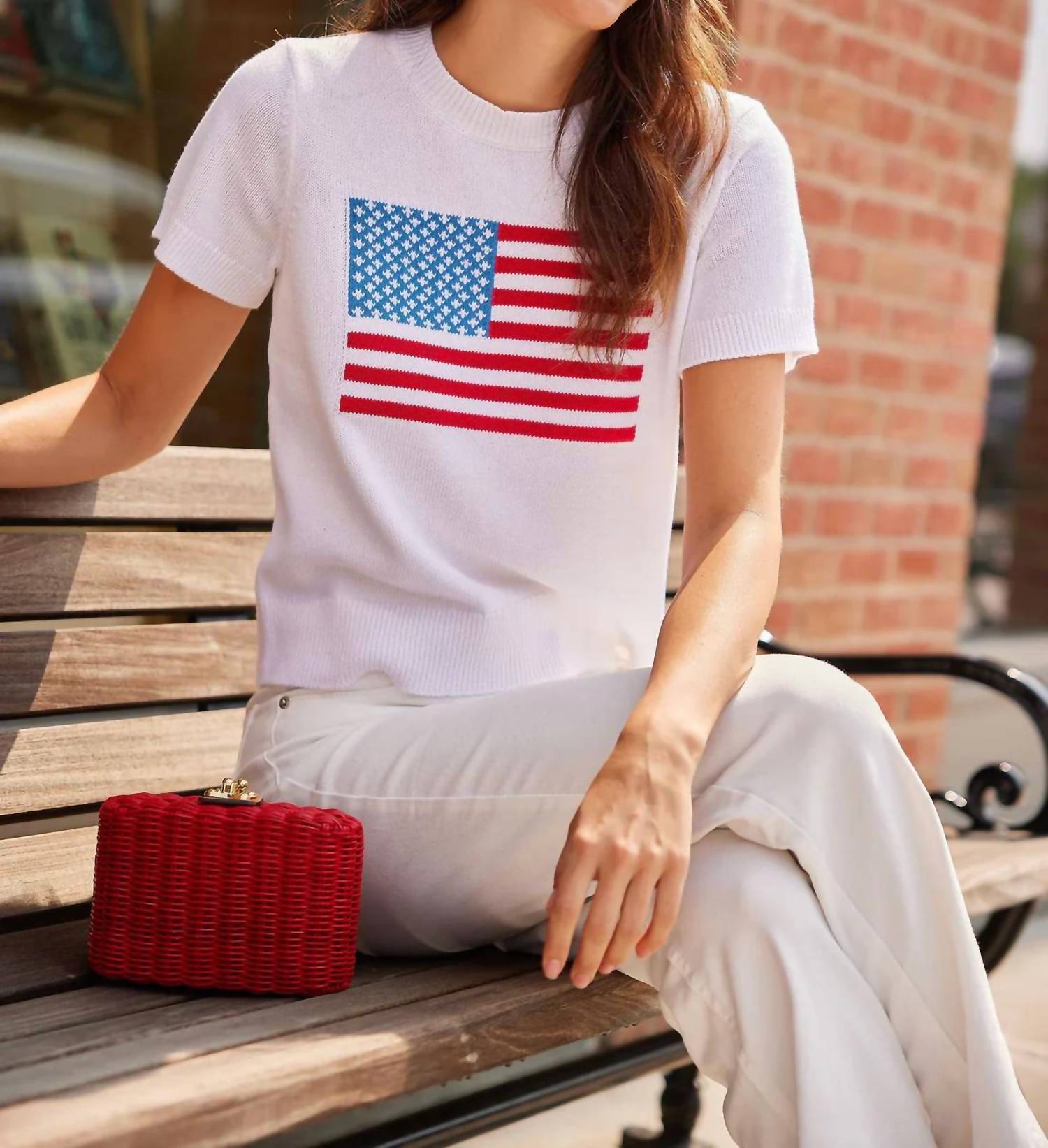 Sail To Sable - Short Sleeve Flag Sweater