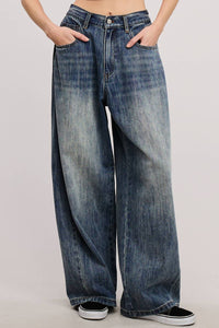 Mimosa - Barrel Wide-leg Baggy Denim Jeans