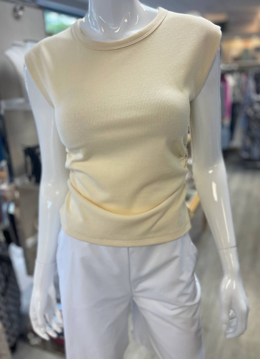 Kld. Signature - Women's Crew Neck Ribbed Top