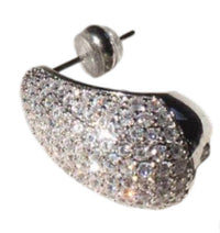 LUV AJ Women's Pave Gia Teardrop Earrings in silver - women's jewelry - detail view