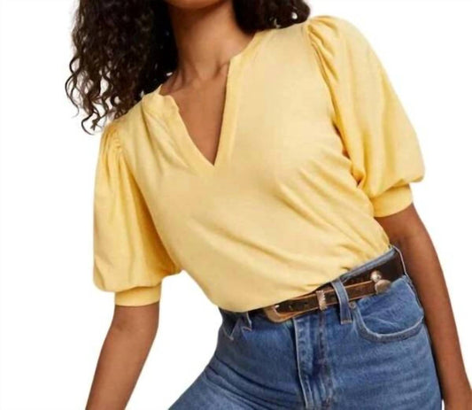 Nation Ltd - Lou Peasant V-neck Tee