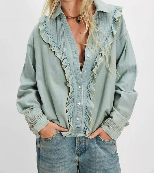 Free People - Tattered And Ruffled Top