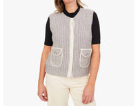 TRIBAL Sleeveless With Pockets Vest - Plus in heather sandstone - women's jacket
