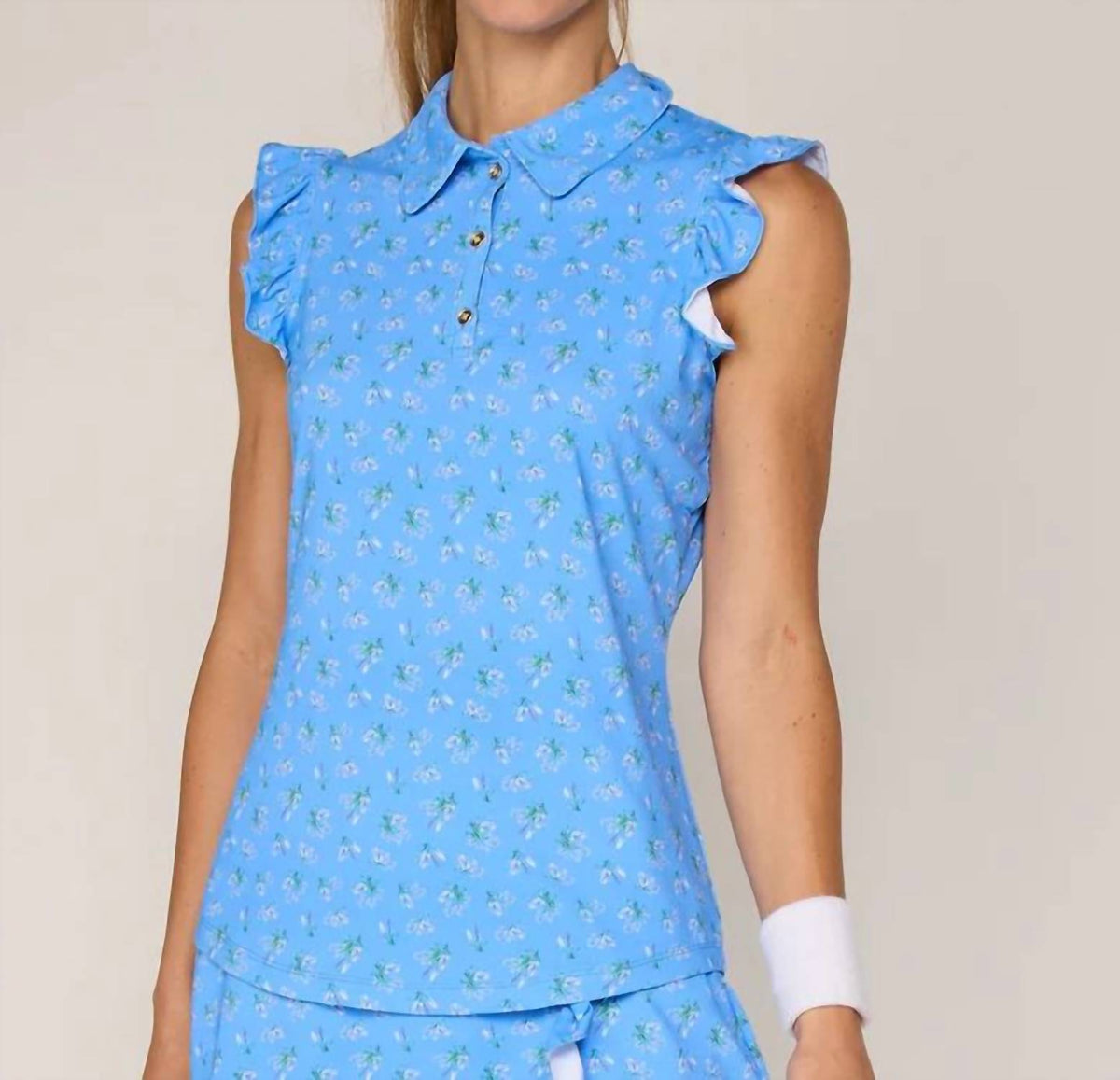 G Lifestyle - Women's Sleeveless Ruff Top
