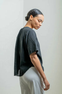 Raquel Allegra - Miles Raglan-sleeve Blouse