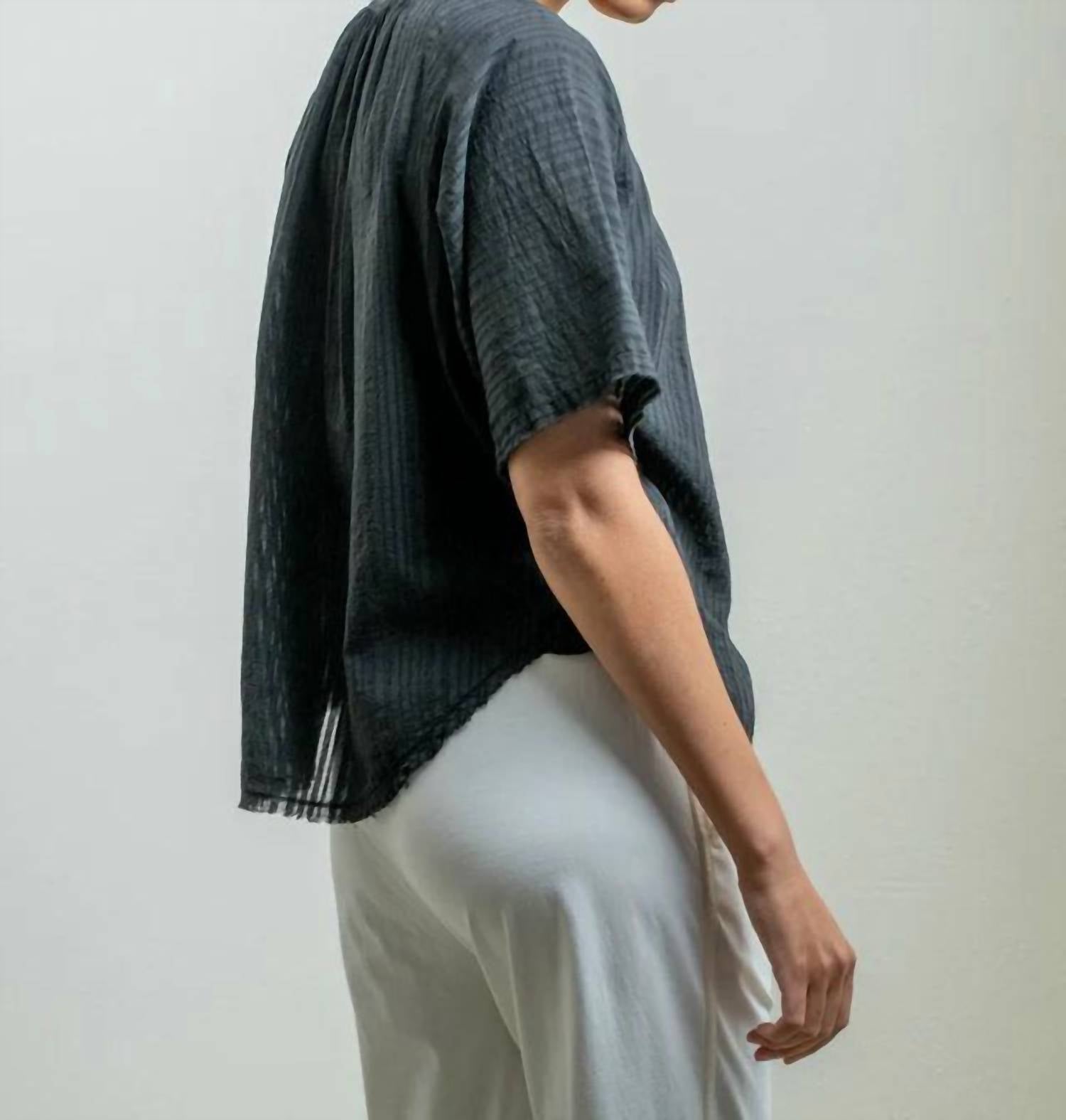 Raquel Allegra - Miles Raglan-sleeve Blouse
