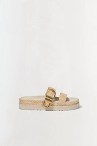 Simkhai - Women's Aida Raffia Buckle Sandal