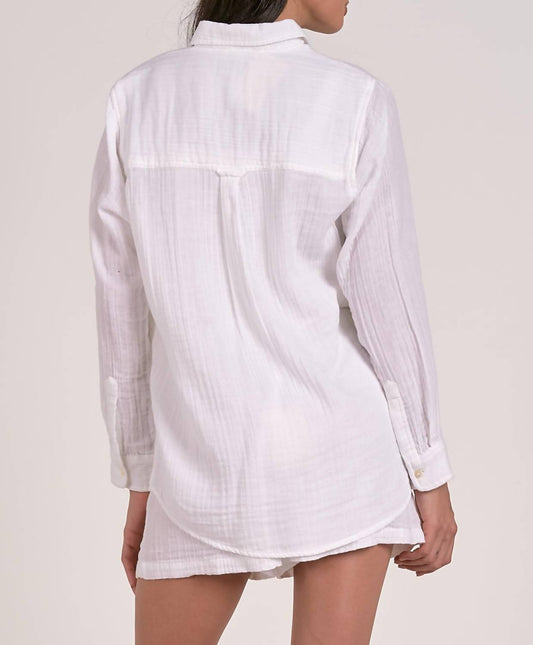 Elan - Long Sleeve Button Down Top