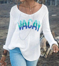 Wooden Ships - Vacay V-neck Cotton Sweater