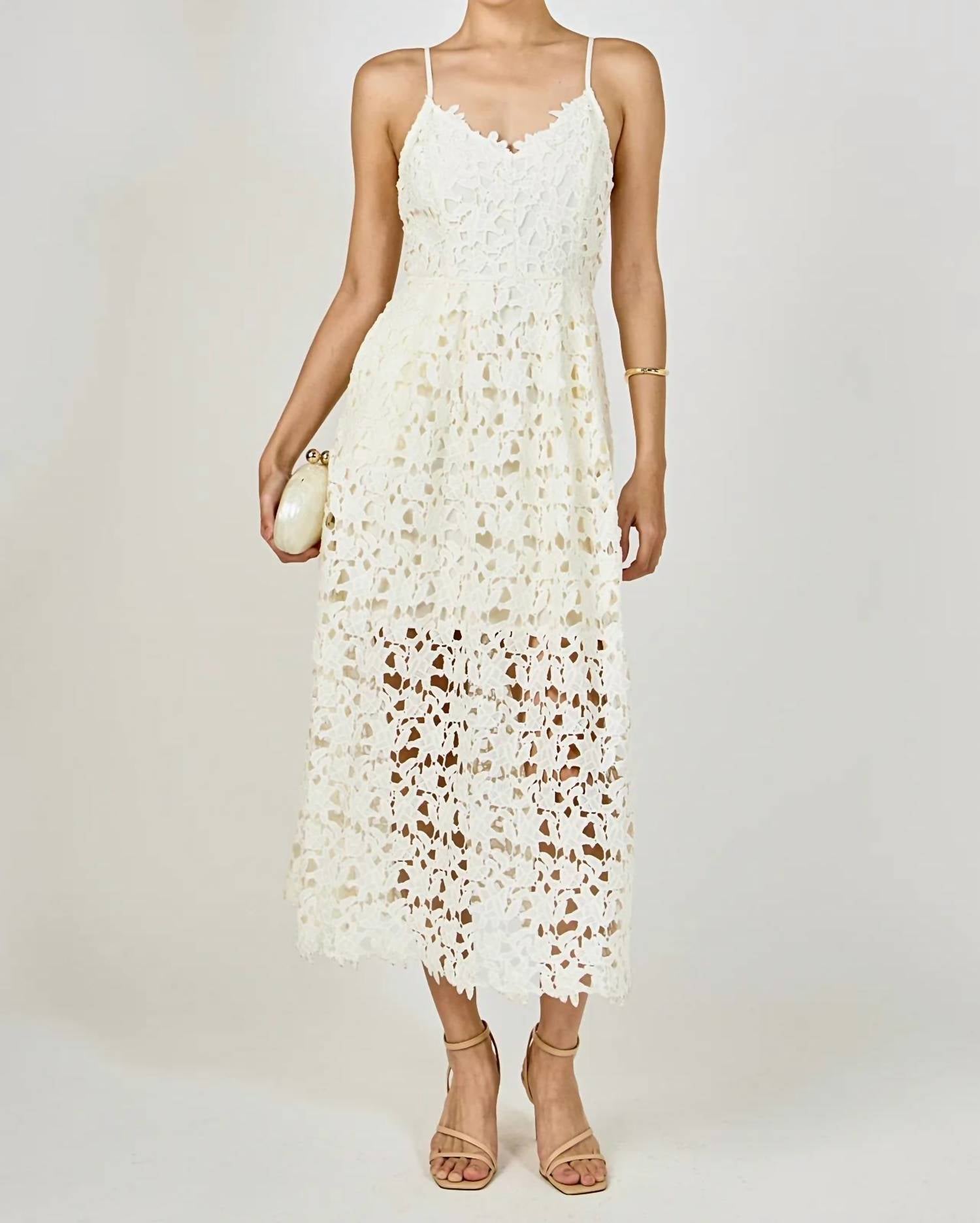 Endless Rose - Lace Midi Dress