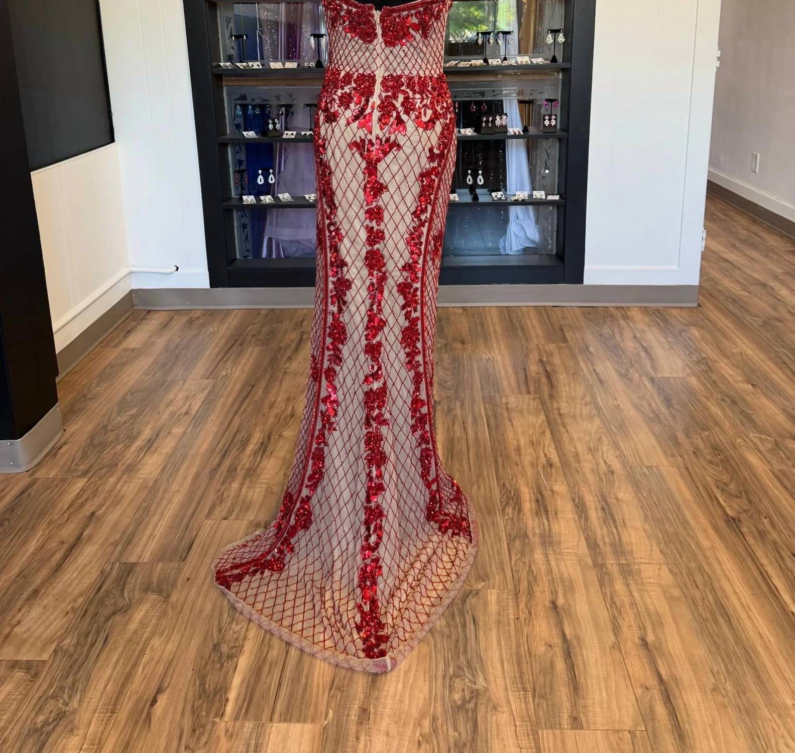 Sherri Hill - Women's Beaded Maxi Dress
