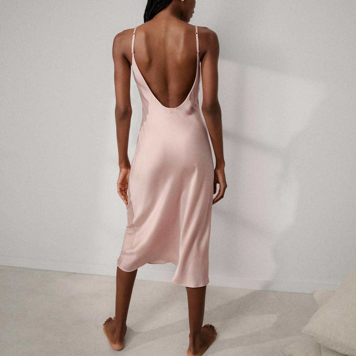 Lunya - Washable Silk Bias Slip Midi Dress