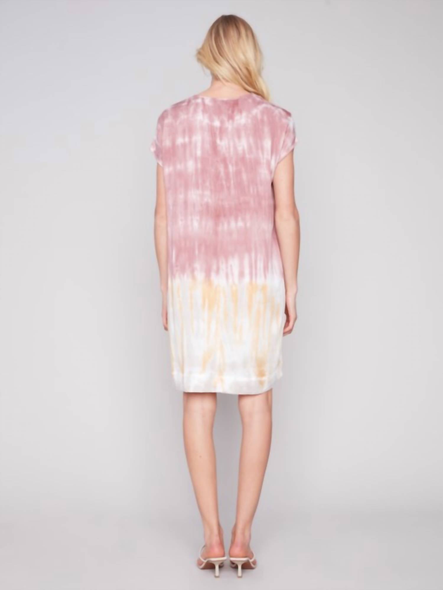 Charlie B - Tie Dye Dolman Sleeve Mini Dress