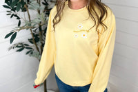 Scripted Pearl - Jesus Loves You Long Sleeve Graphic Crewneck Sweatshirt