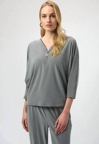 Joseph Ribkoff - Zip front top