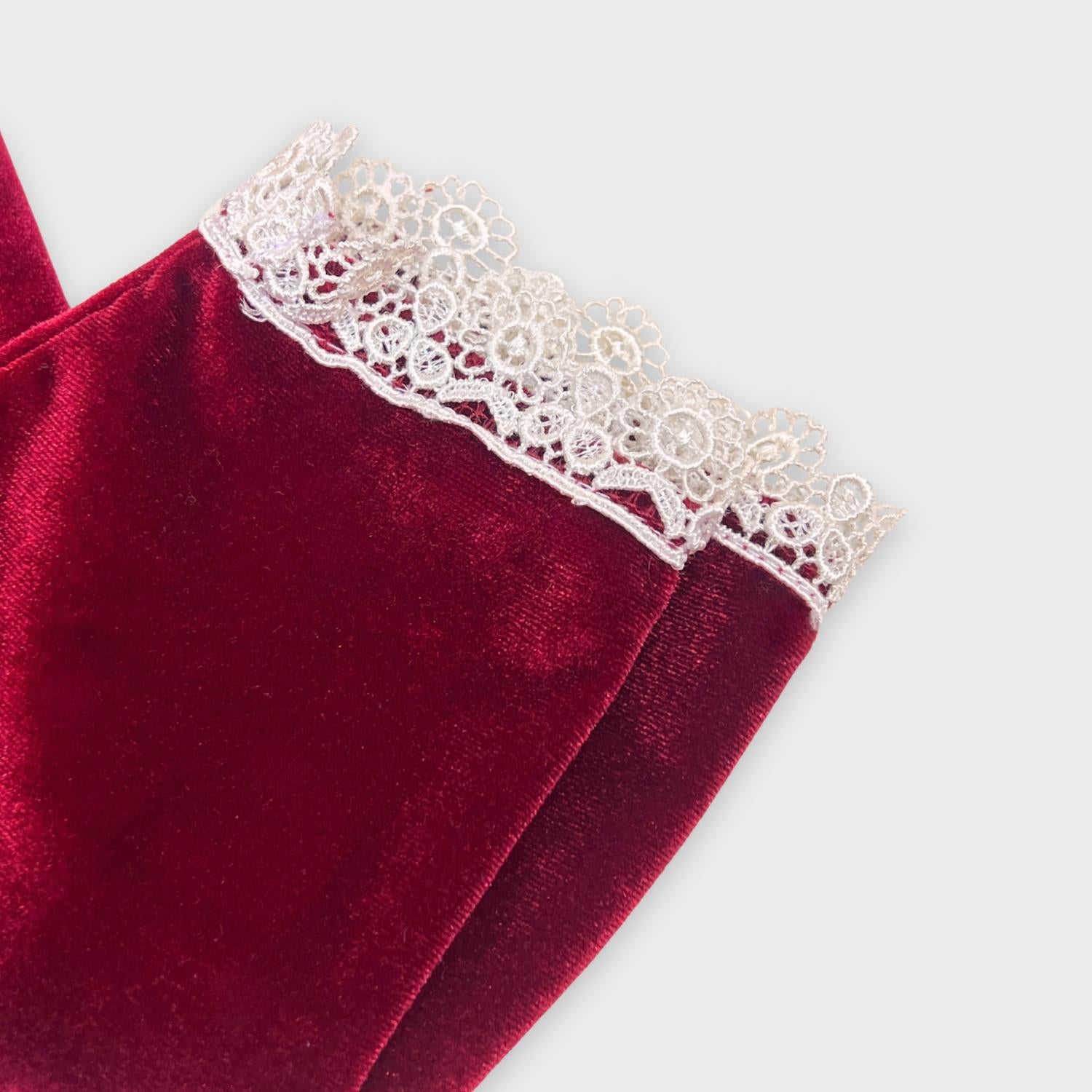Katie Rose - Girl's 2-Piece Velvet Tunic Top With Lace Set