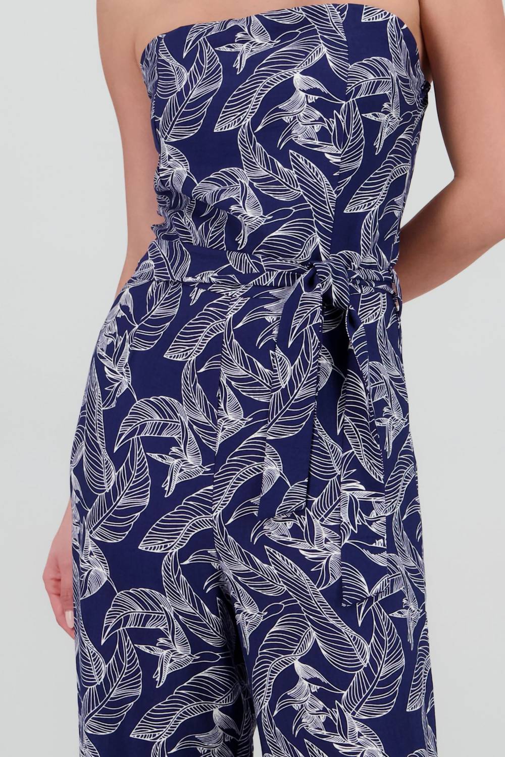 La Mer Luxe - Alia Strapless Printed Jumpsuit