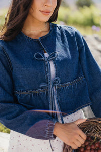 Mikarose - Bow Cropped Jacket