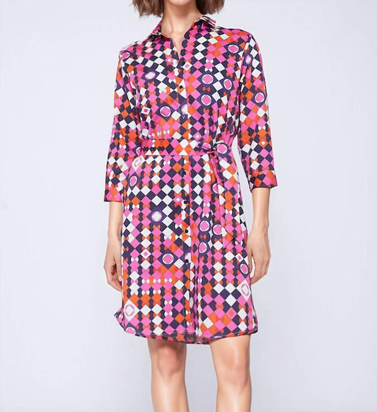 Vilagallo - Dover Geometric Print Dress