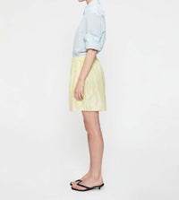 6397 Embroidered Dot Boxer Short in chamomile - women's shorts - view 5