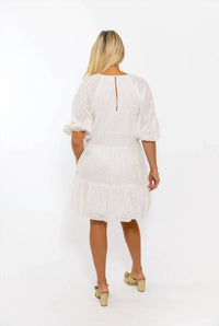 Karlie - Women's Eyelet Tier Dress