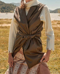 Promesa - Faux leather vest