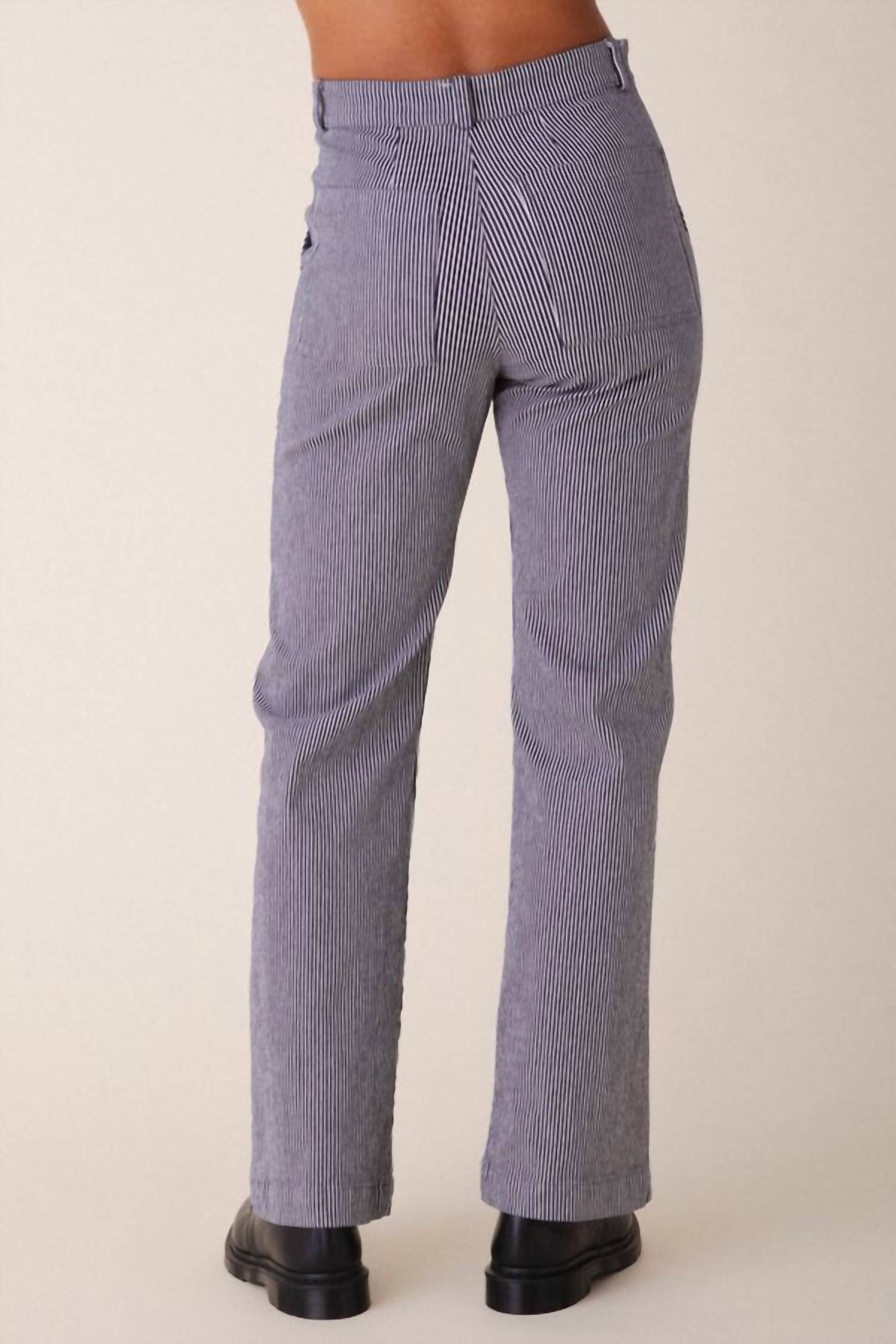 PRAIRIE UNDERGROUND Long Smithy Pant in oyster - women's pants - alternate view