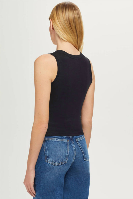 Goldie - Cotton Rib Crop Tank Top