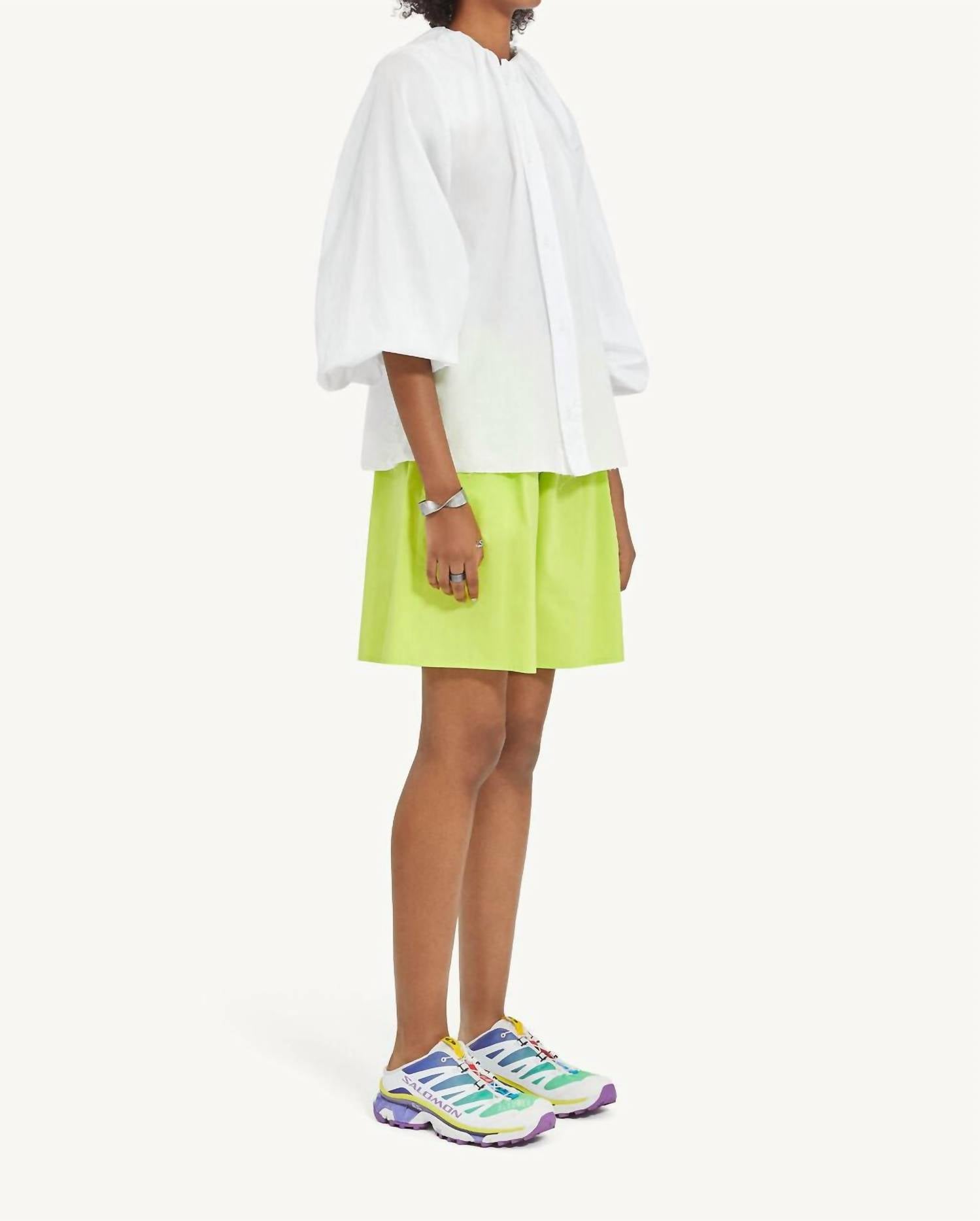 Maison Margiela - GATHERED NECK LONG SLEEVE TOP