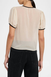 Frame - The Tie Puff Sleeve Blouse